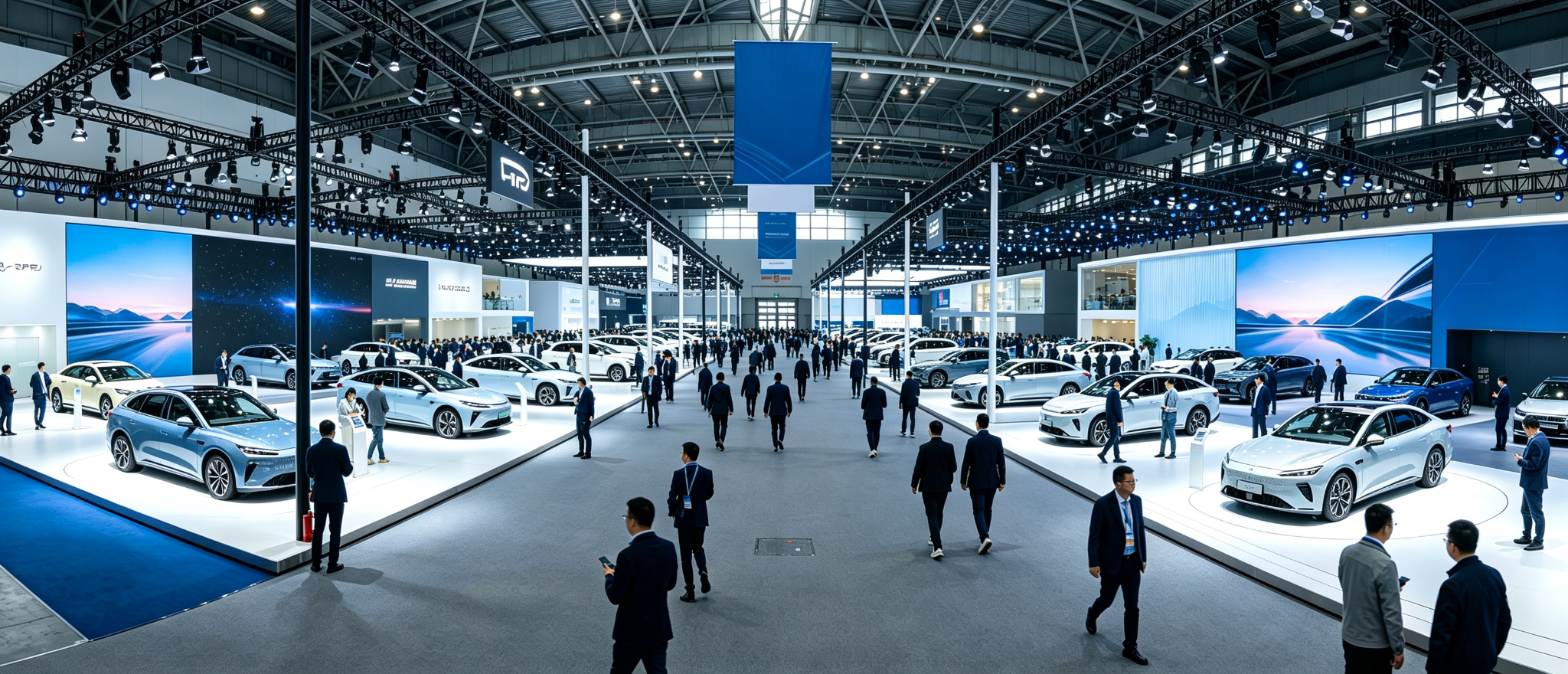 Automotive exhibition illustration